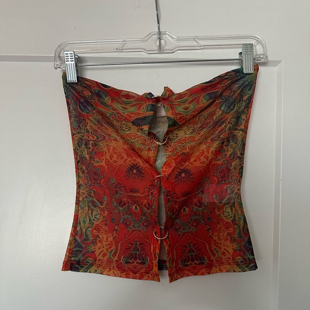 Vibrant Red Crop Top